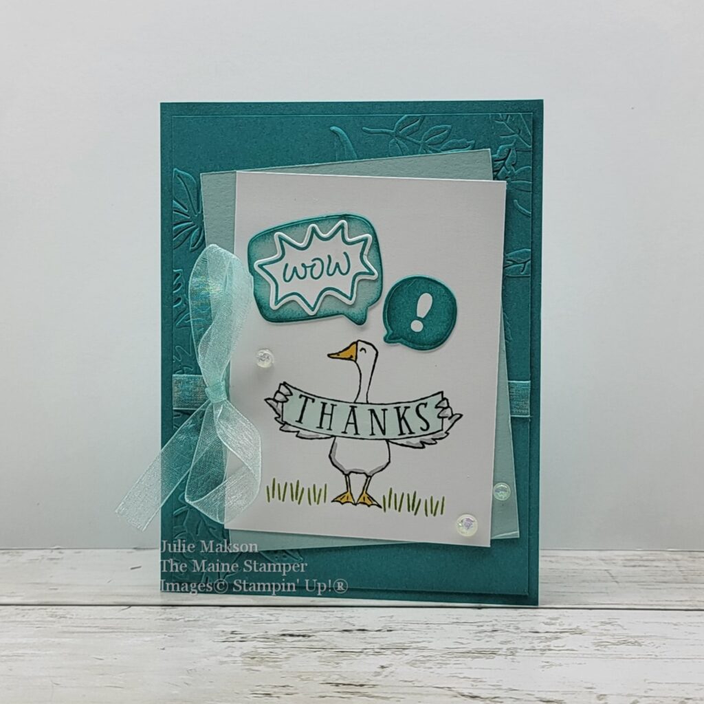 Silly Goose Thanks Card - Page The Maine Stamper